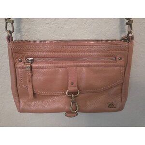 The Sak Ventura Brown Leather Purse Crossbody Soft Leather EUC